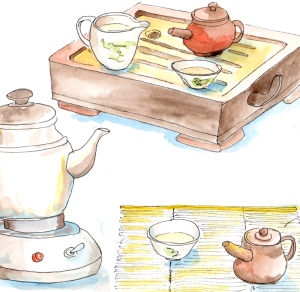 公園のお茶屋さんでまったり