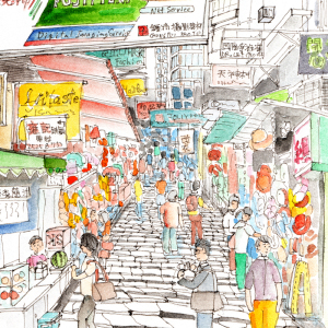 石畳階段＠香港・中環