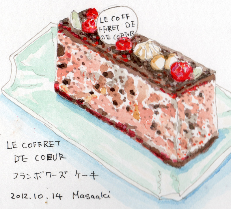 フランボワーズケーキ＠le cofferet de coeur