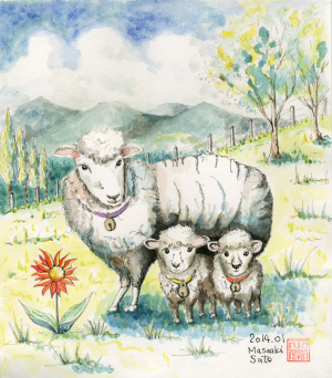 初夢は羊の夢